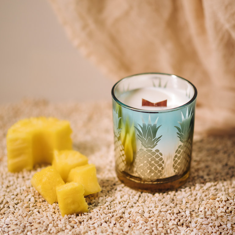 Φυτικό κερί σε δοχείο ανανά