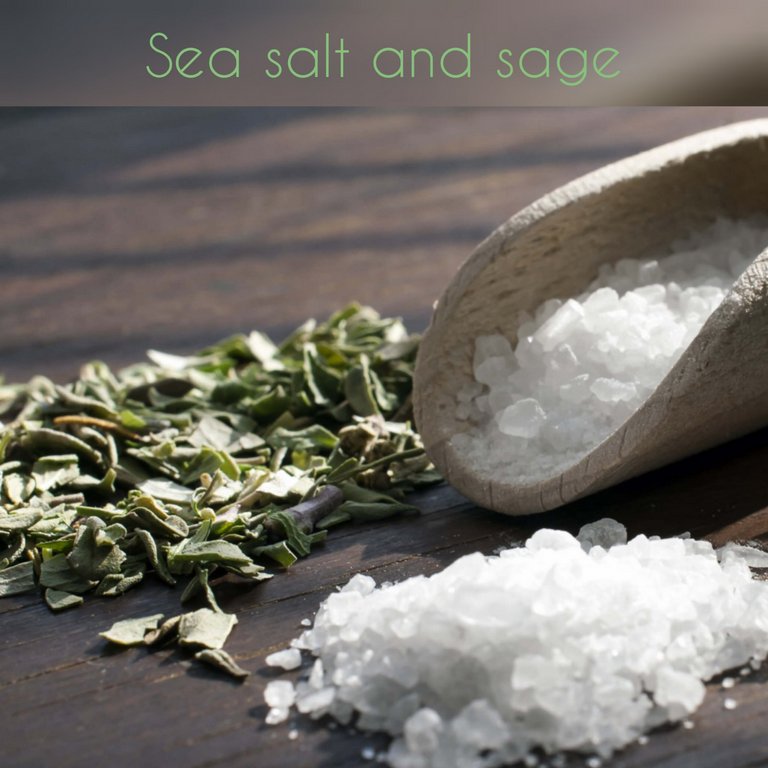 Κερί σόγιας - Sea salt and sage