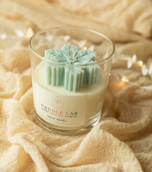 Snow flake candle